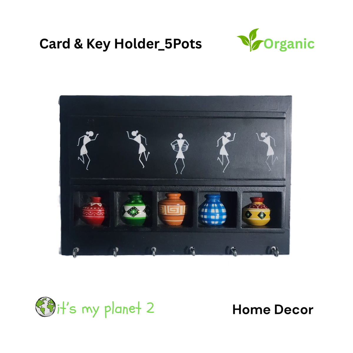 Key Hanger &  Card Holder_5 pots