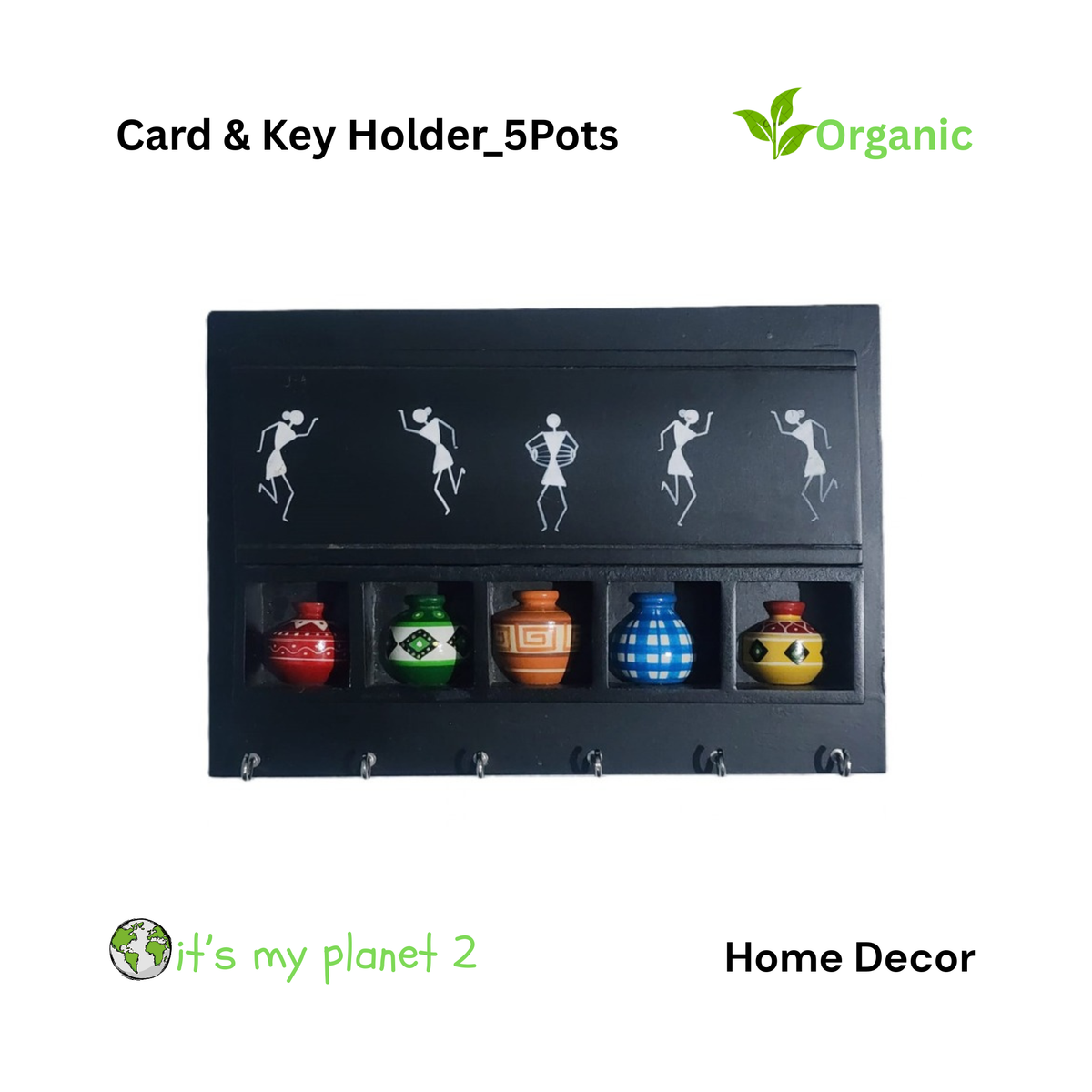Key Hanger &  Card Holder_5 pots